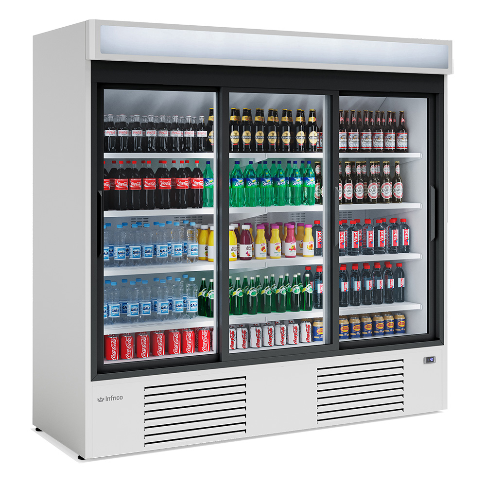 ERC 200 Vitrine réfrigérée verticale série ERC. portes coulissantes