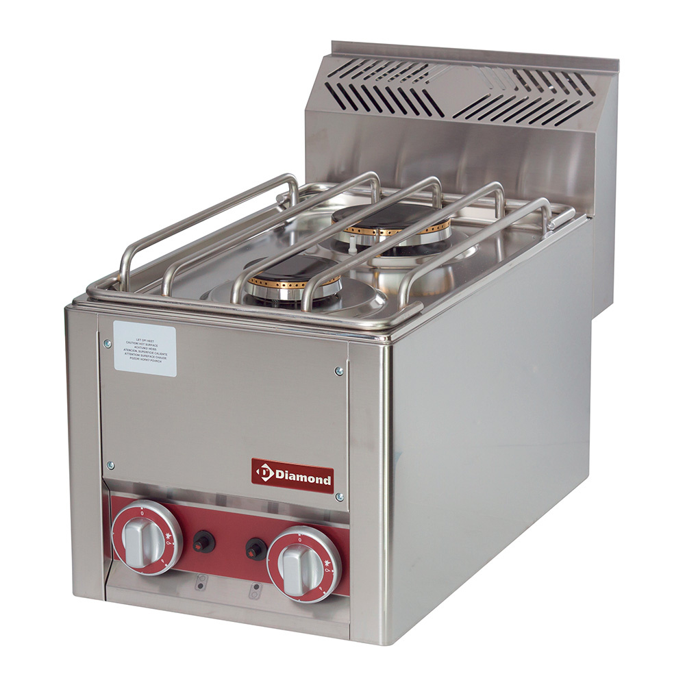 WR-G2FT-01 Cuisinière 2 feux gaz, -Top-