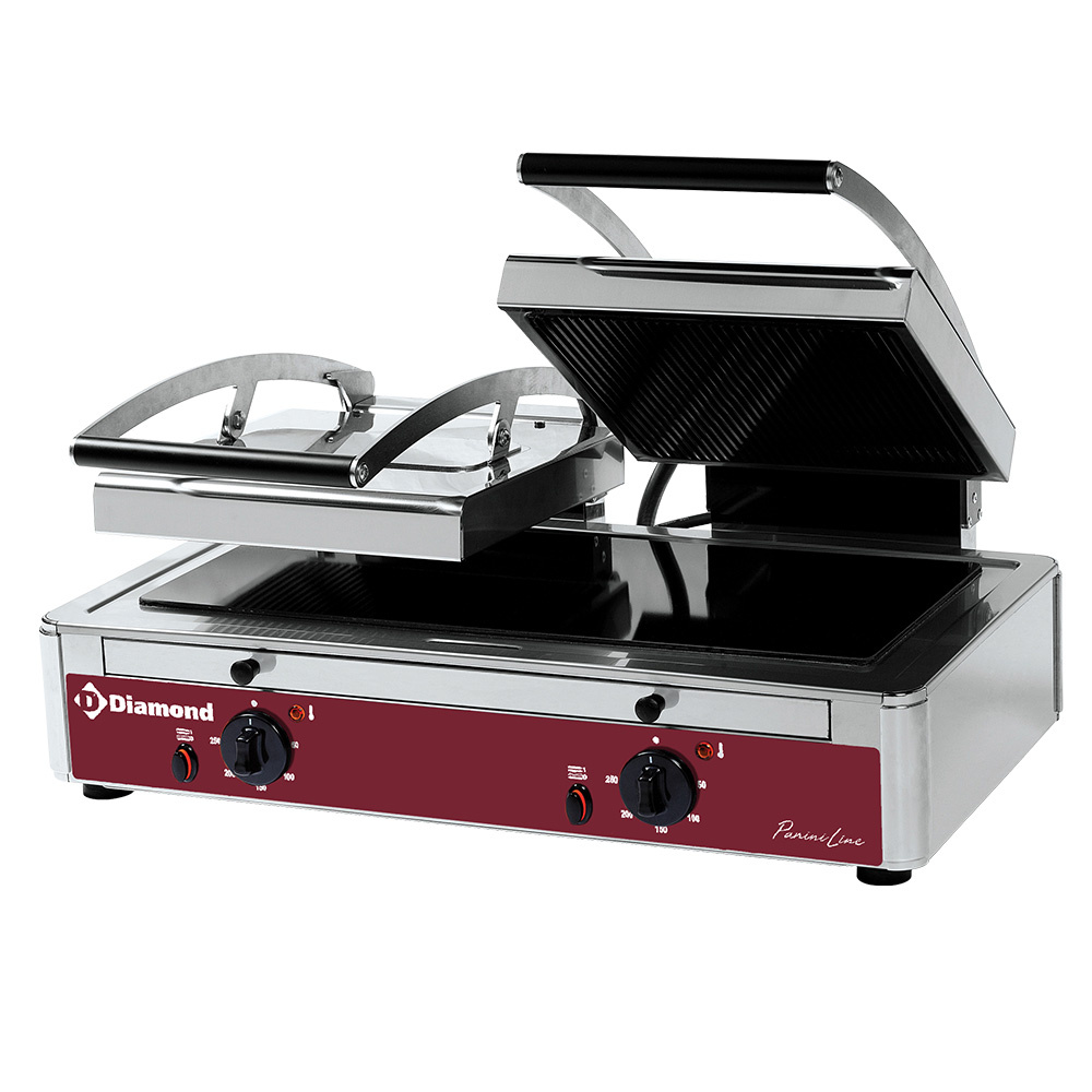 WR-LGVE-62 Grill Panini DOUBLE vitrocéramique