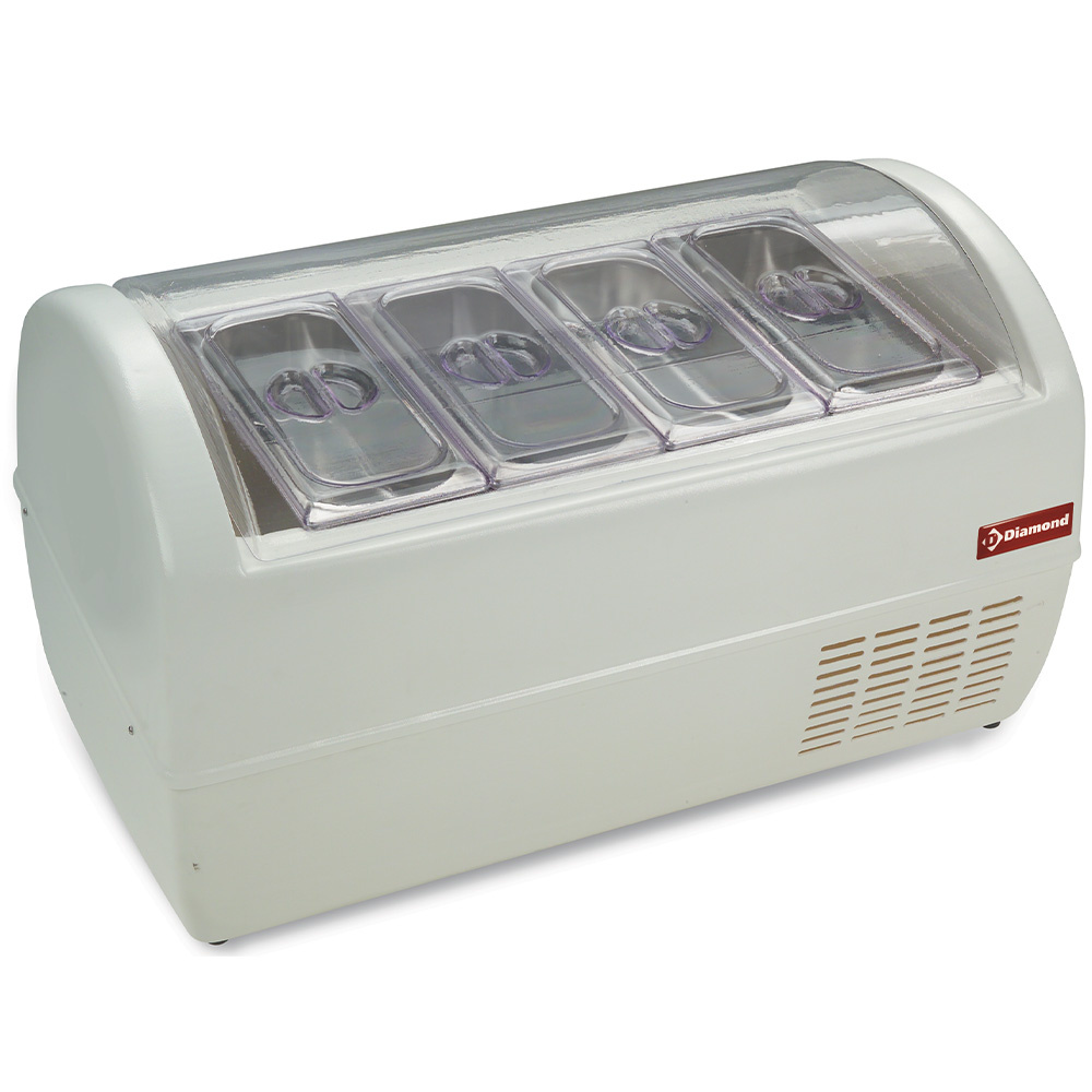 BABYGEL/48-R2 Conservateur de crème glacée, 4-8 goûts "white"