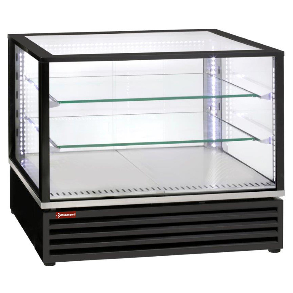 VRDP-B1-R2 Vitrine réfrigérée EN ou GN, ventilée, 3 niv., NOIRE
