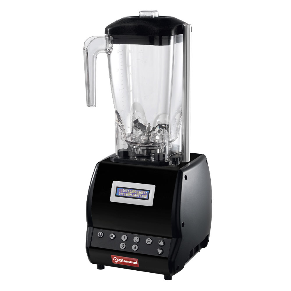 BARMIX/W-DB Mixer professionnel, verre carré 2 Lit , variateur vitesse, programmable