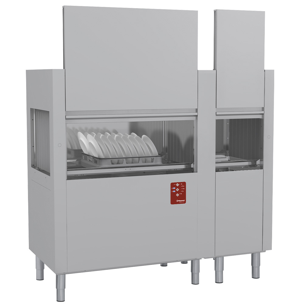 DATIC20E/7-230/3-DX- Lave-vaisselle à traction de paniers 200Pan/H
