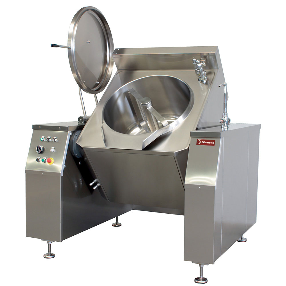 EXB/300I Marmite basculante électrique avec mélangeur 300 L., chauffage indirect