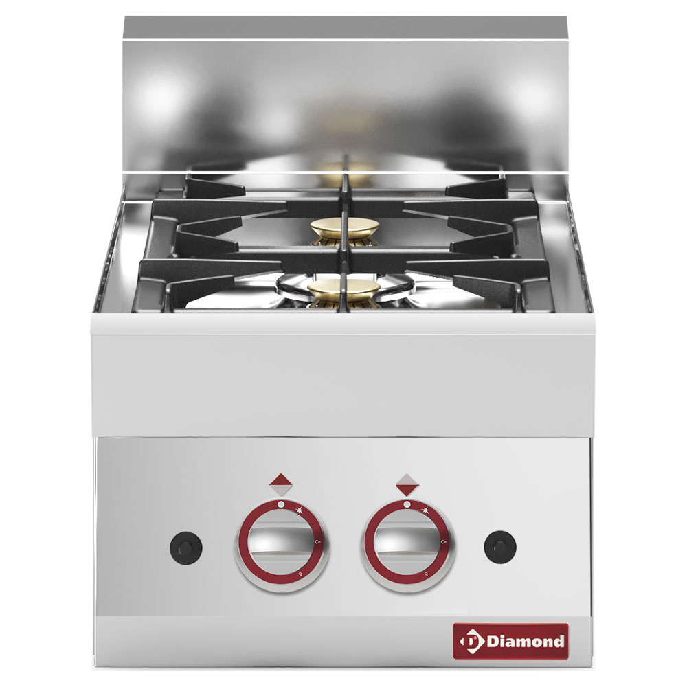 G65/2F4T-N Cuisinière gaz 2 feux vifs -Top-