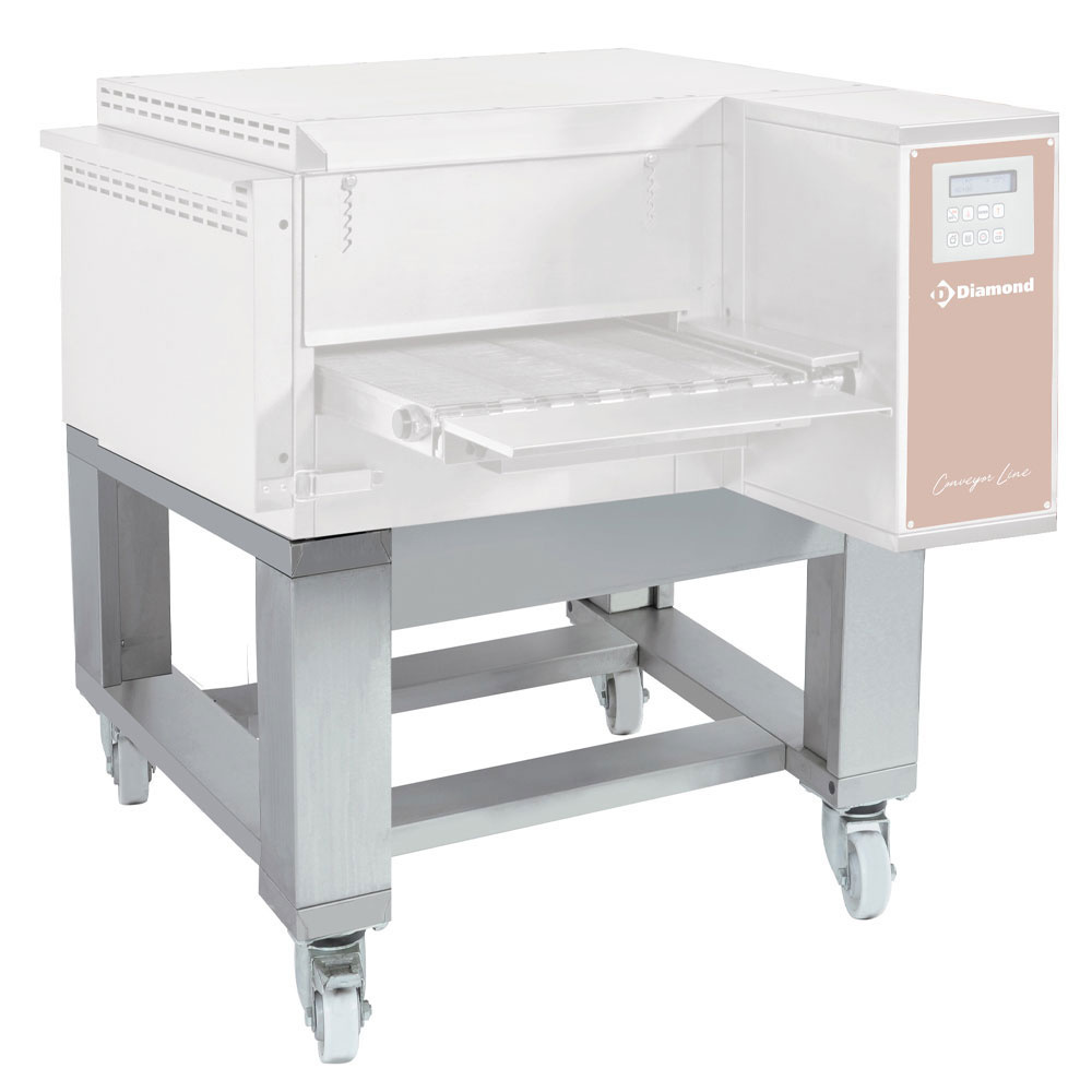 SFTGV40/58-N piètement en acier inox sur roues pivotantes (avec freins) pour FTGV40/58-N