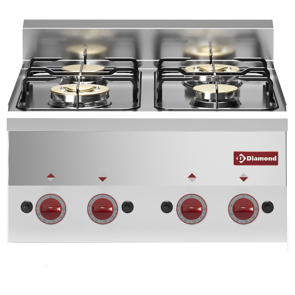 G60/4F6T-N Cuisinière 4 feux gaz -Top-