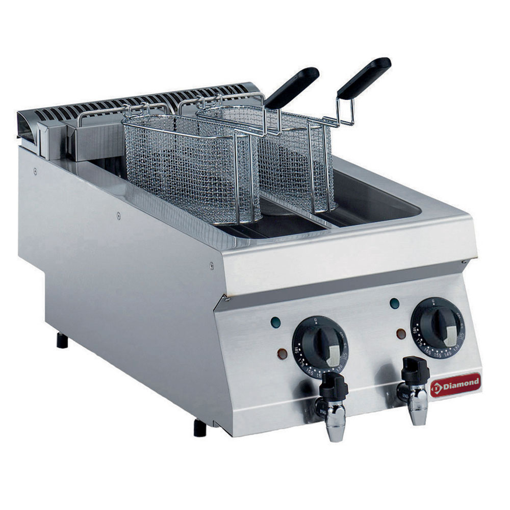 E17/F2V54T-N Friteuse électrique, 2x 5 litres -TOP-