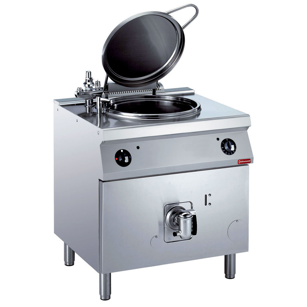 E17/M60I8-N Marmite ronde électrique, 60 litres, chauffage indirect, sur meuble