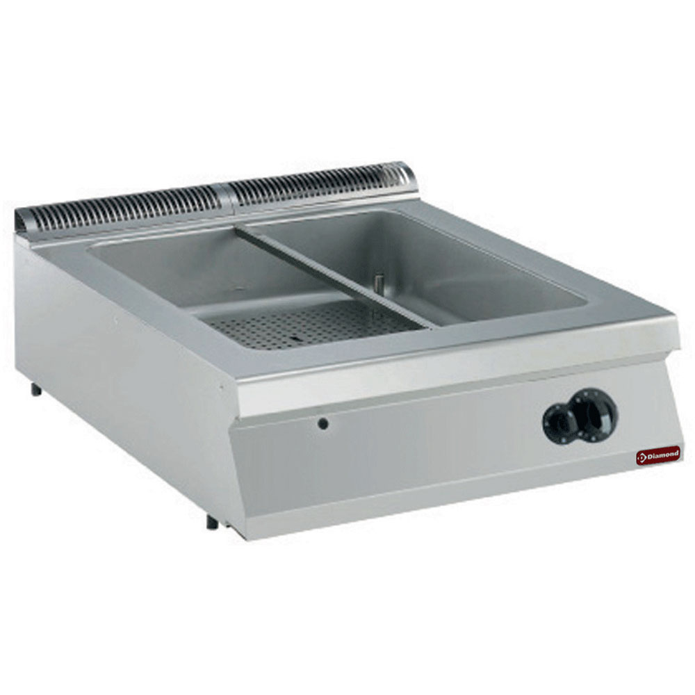 G22/BM8T-N Bain-marie gaz, 8 GN 1/3 h150 mm -TOP-