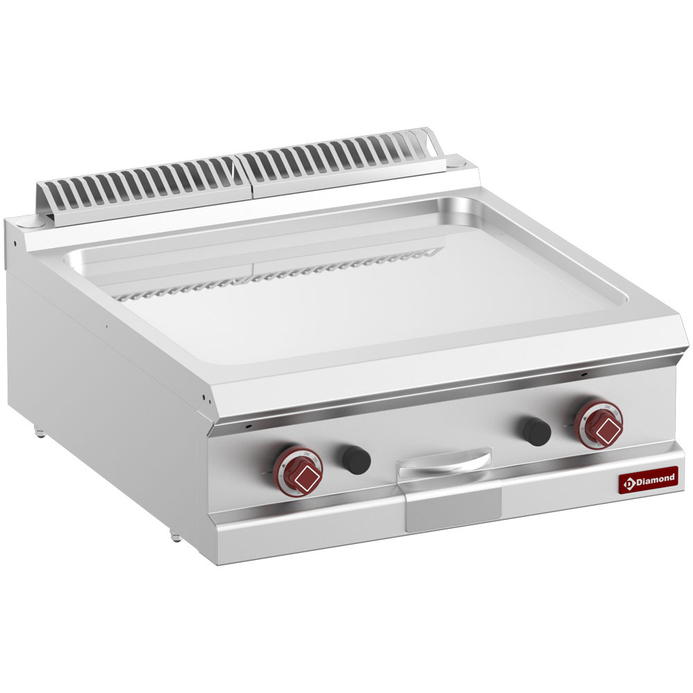 G7/PLCD7T-N Plaque de cuisson gaz lisse chrome dur, module 1/1 -Top-