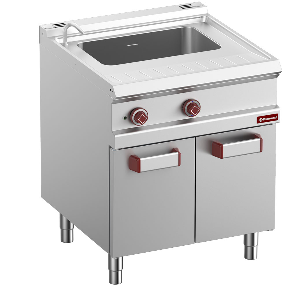 E7/CPA7-N Cuiseur à pâtes électrique 1 cuve 40 Lt (s/paniers), sur armoire