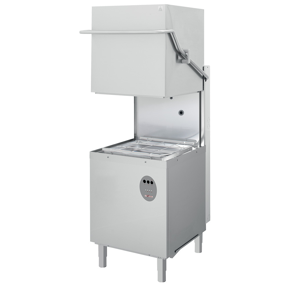 WR-LVCD-D6 Lave-vaisselle capot, panier carré 500x500 mm avec doseur de produit de lavage