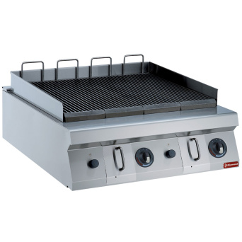 [10282] Tilting gas bratt pan, stainless steel tank 120 liters, on cupboard