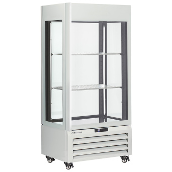 [10390] Static freezer, 150 liters. stainless steel