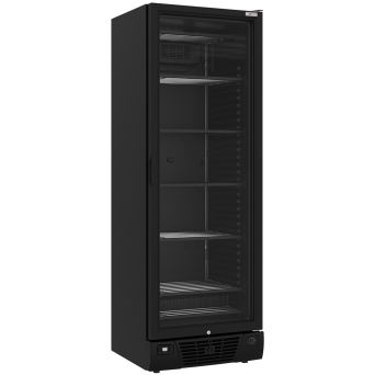 [10550] Drink display positive ventilated, 804 liters, 2 swing doors, BLACK