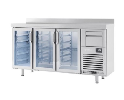 [11000] BMPP 2000 CR Table réfrigérée avec portes vitrées Série 600