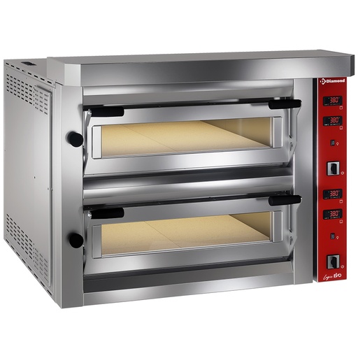 [11565] LFD-08 Four électrique à pizzas, 2x 4 pizzas Ø 350 mm
