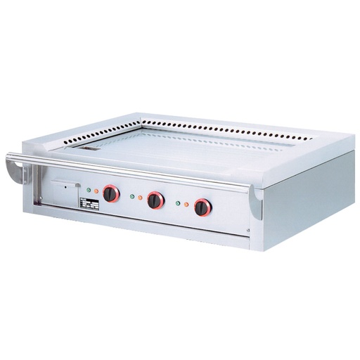 [11996] TPE3-15/T Plaque "Teppanyaki " électrique, 3 zones (3x 4,7 kW), de table -Top-