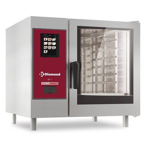 [12177] SBET/XC-06-230V/3- Four électrique "TOUCH" vapeur boiler/ convection 6x GN 1/1+ Cleaning