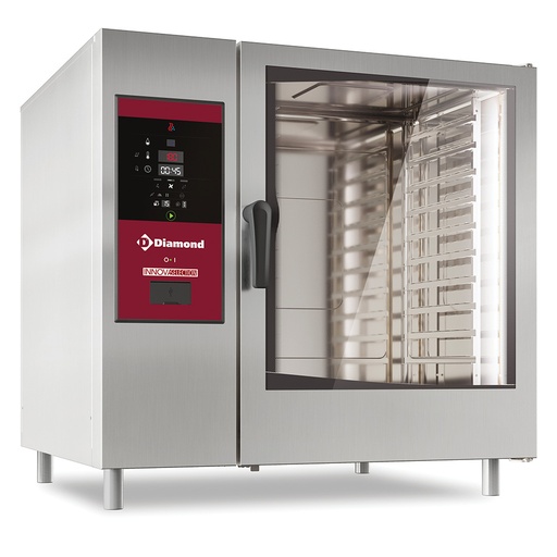 [12274] SDG/XC-12 Four gaz vapeur directe et convection 10x GN2/1 avec "automatic clearing system"