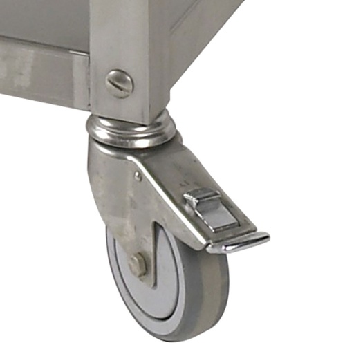 [12530] MCP-A125 Kit 4 roues ø125 pour meuble pâtisserie