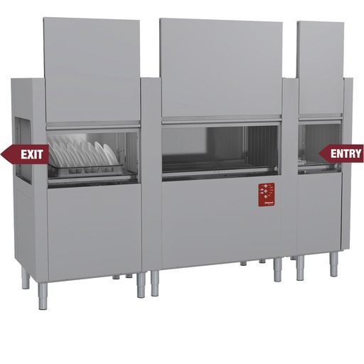 [13156] DATIC37E/7-DX- Lave-vaisselle à traction de paniers 270Pan/H