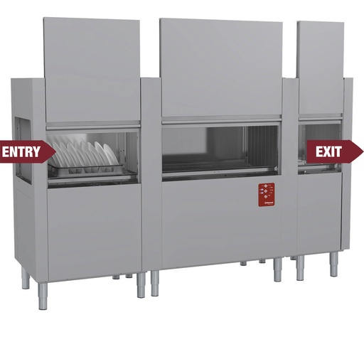 [13163] DATIC37E/7-230/3-DX- Lave-vaisselle à traction de paniers 270Pan/H