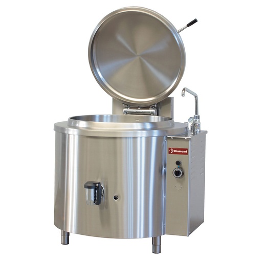 [13303] GMM/200I Marmite ronde gaz 200 litres, chauffage indirect