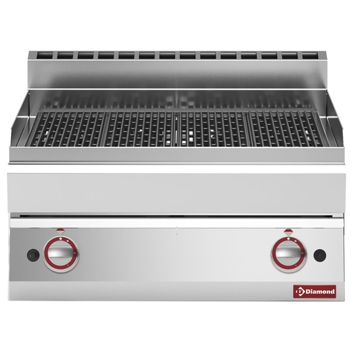 [13536] G65/GGF7T-N Grill-vapeur gaz, avec grille de cuisson en fonte -Top-