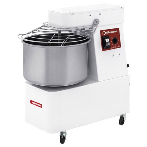 [13785] FD22/M1-S Pétrin à spirale 22 litres, timer, sur roues