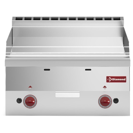 [14008] G60/PLCD6T-N Plaque de cuisson gaz, surface lisse "chrome" -Top-