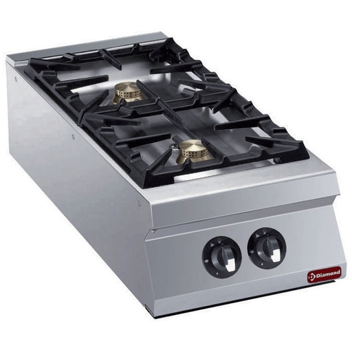 [14335] G22/2B4T-N Cuisinière 2 feux vifs gaz -TOP-