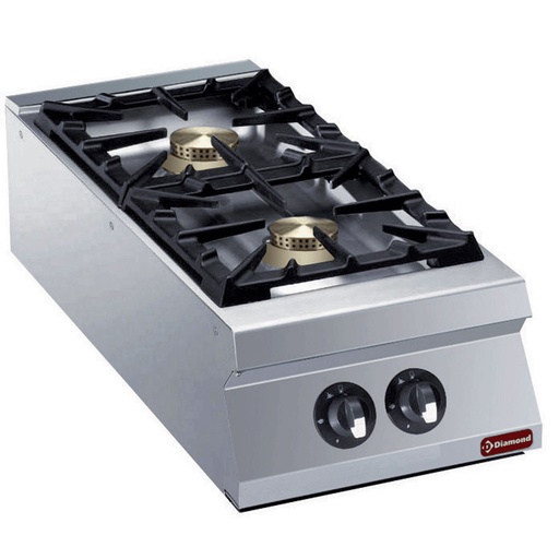 [14336] G22/2B4TPW-N Cuisinière 2 feux vifs gaz -TOP- "POWERFUL"