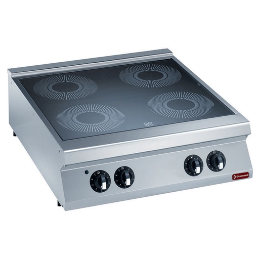 [14373] E22/4VC8T-230/3--N Cuisinière électrique vitrocéramique 4 zones -top-
