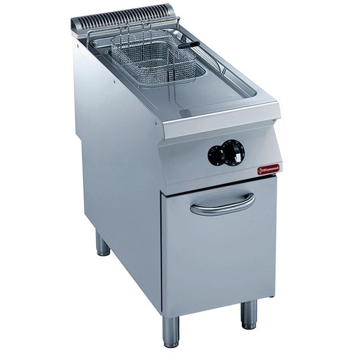 [14475] G22/F15A4-N Friteuse gaz 1 cuve "Y" 15 litres, brûleurs extérieurs, sur meuble