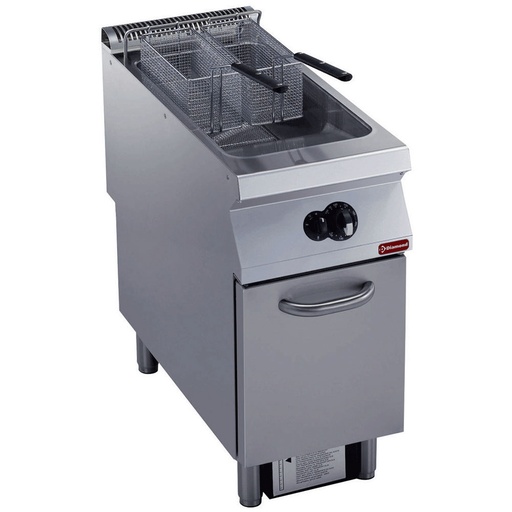 [14483] G22/F23A4-S Friteuse gaz 1 cuve "Y" 23 litres, brûleurs extérieurs, sur meuble