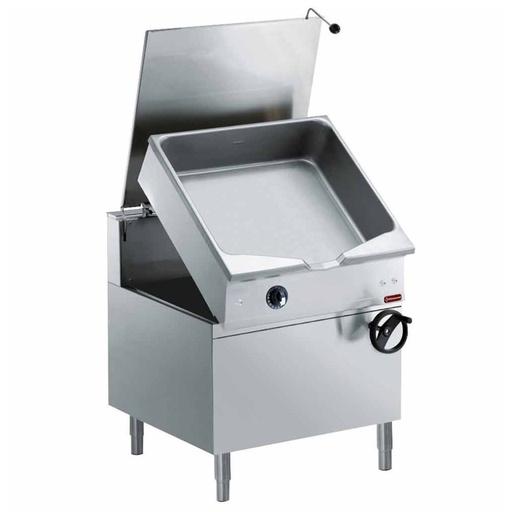 [14538] G22/BA12C-N Sauteuse gaz basculante autom., cuve en "Duomat" 100 litres, sur meuble