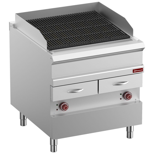 [14762] E9/GVQA8-N Grill Vapeur électrique, grille en fonte "double face", module 1/1