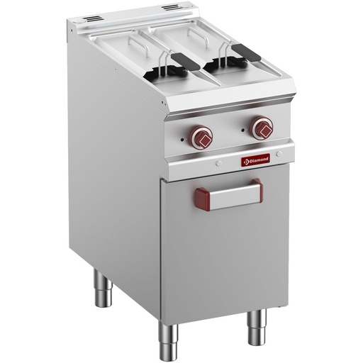 [14960] E7/F2V7A4-N Friteuse électrique 2 cuves de 7 litres sur armoire