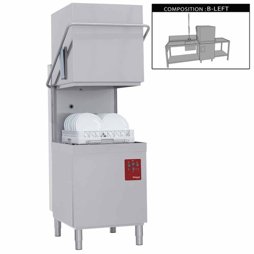 [15079] DK7/6/B-S Lave-vaisselle à capot complet, compose de :