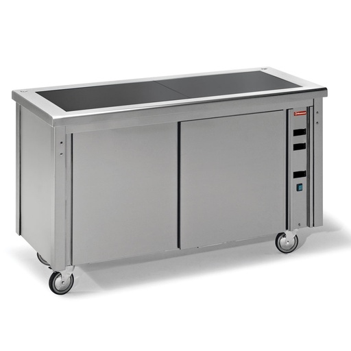 [15385] VC12 Elément vitrocéramique sur armoire chauffante